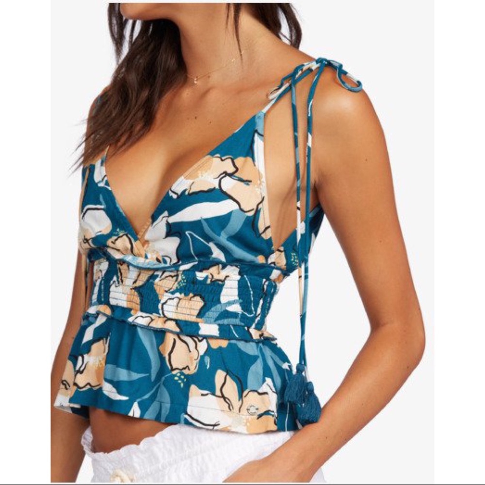 Roxy Simple Blossom Crop Top - Picture 4 of 6